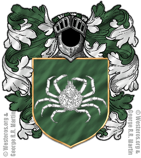 A white spider crab on grey-green